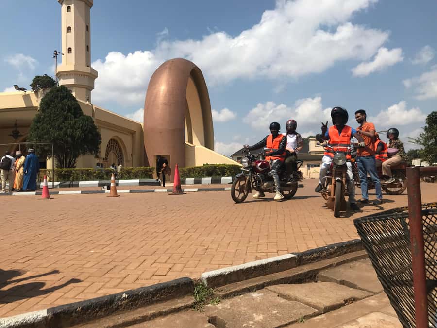KAMPALA MOTOR BIKE TOURS (boda boda tours) - Craft stalls at Bagala Craft Market